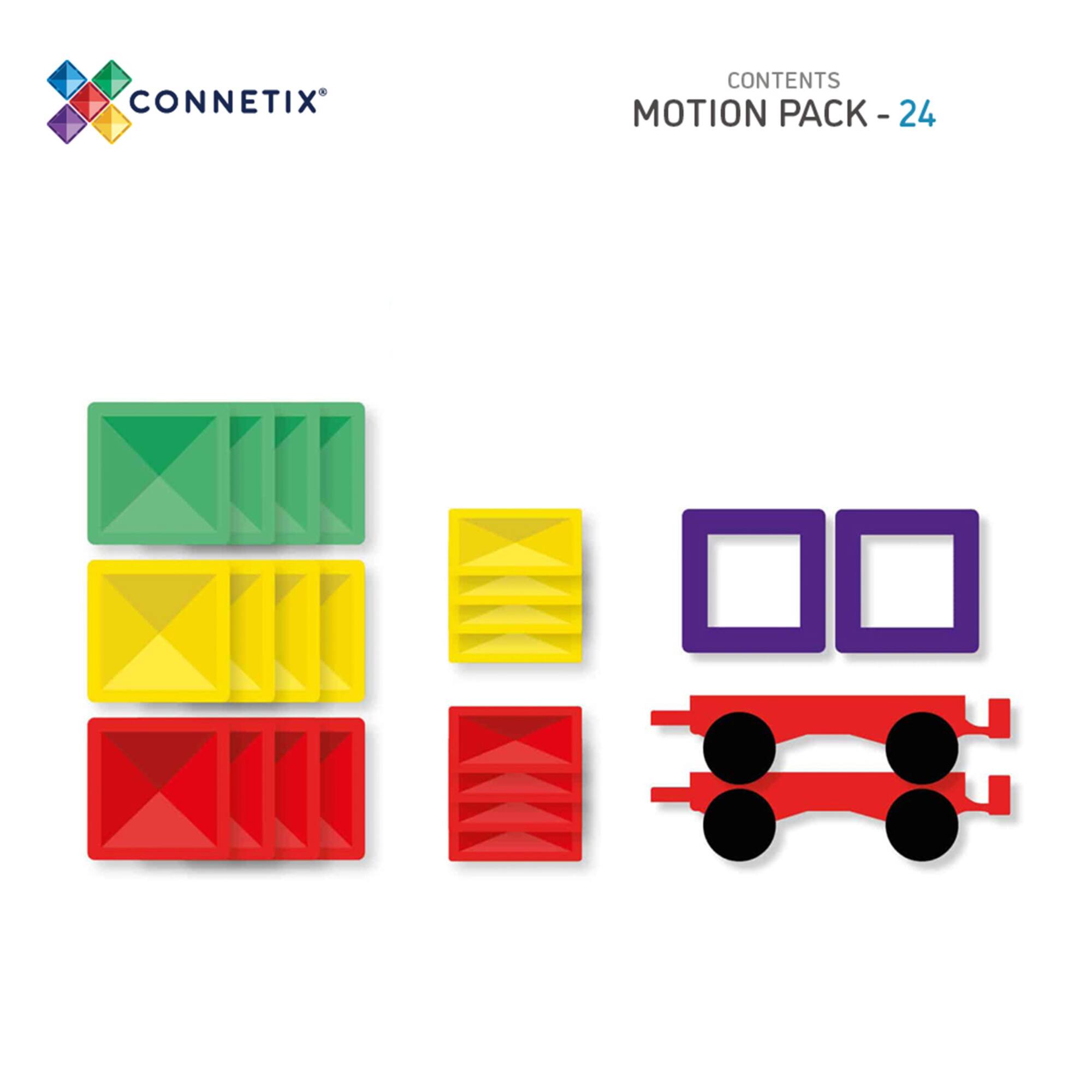 Connetix® Magnetic Tiles Rainbow Motion Pack Set